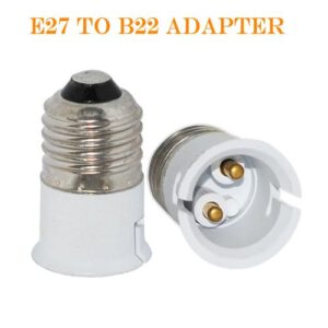 BrightLyt E27 Screw Type To B22 Normal Holder Converter/Adapter (Pack of 3)